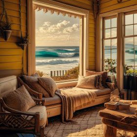 Tiny Beach House Interiors – Sunset